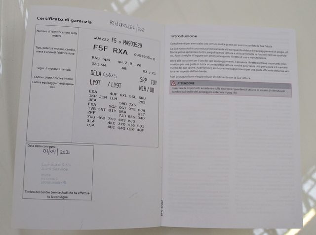 AUDI RS5 usata, con Sistema di navigazione