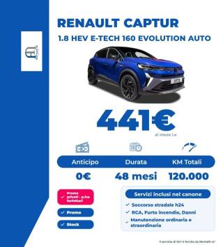 RENAULT Captur evolution full hybrid E-Tech 160
