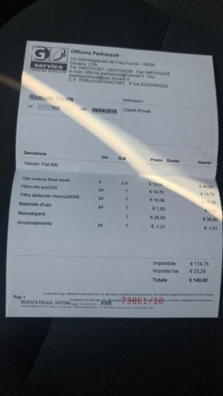 ABARTH 595 usata, con ESP