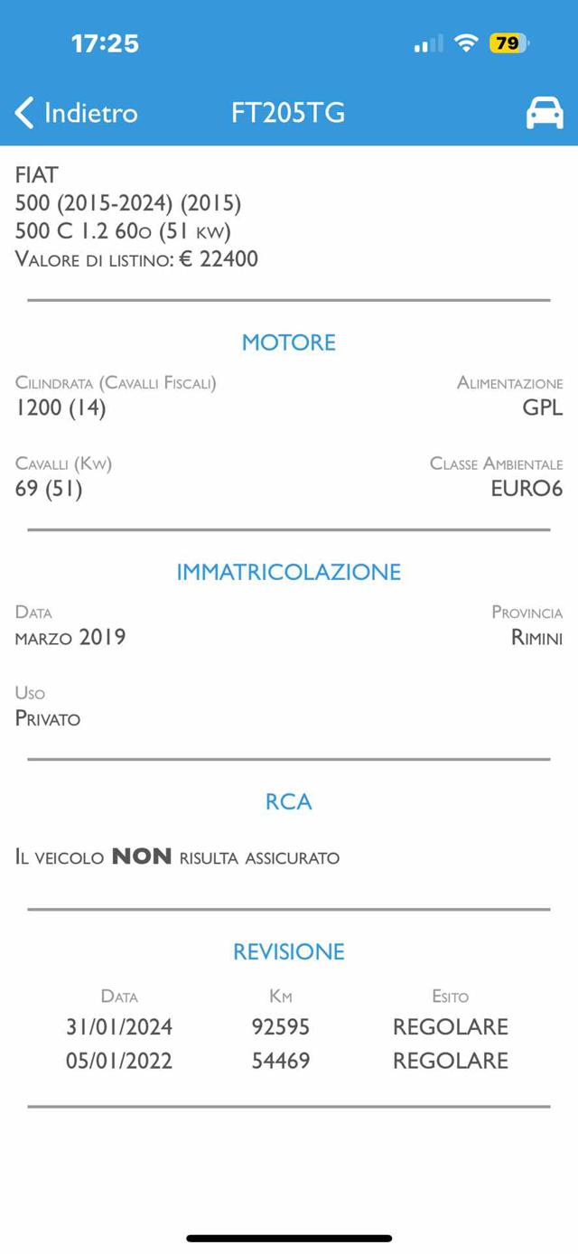 FIAT 500 usata, con Autoradio