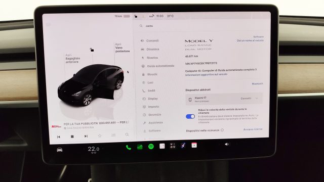TESLA Model Y usata, con 360° camera