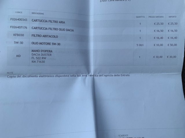 DACIA Duster usata, con Chiusura centralizzata telecomandata