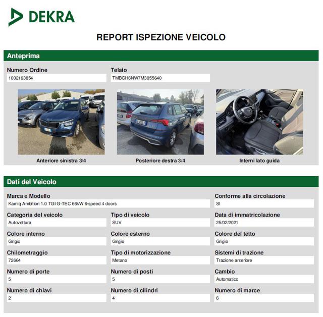 SKODA Kamiq usata, con Controllo elettronico della corsia