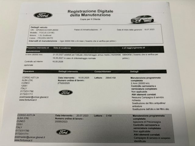 FORD Focus usata, con Sedile posteriore sdoppiato