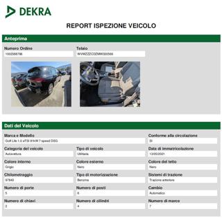 VOLKSWAGEN Golf usata, con Sedile posteriore sdoppiato