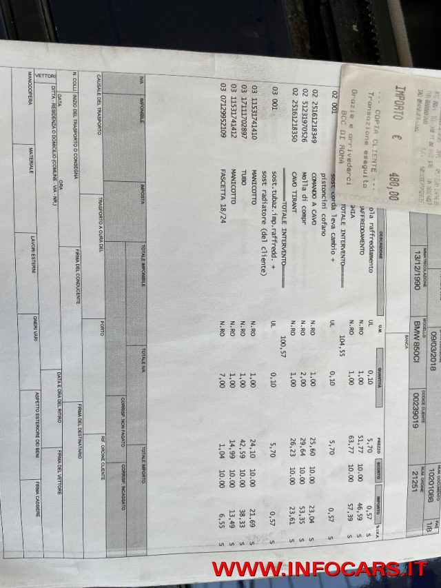 BMW 850 usata, con Fendinebbia