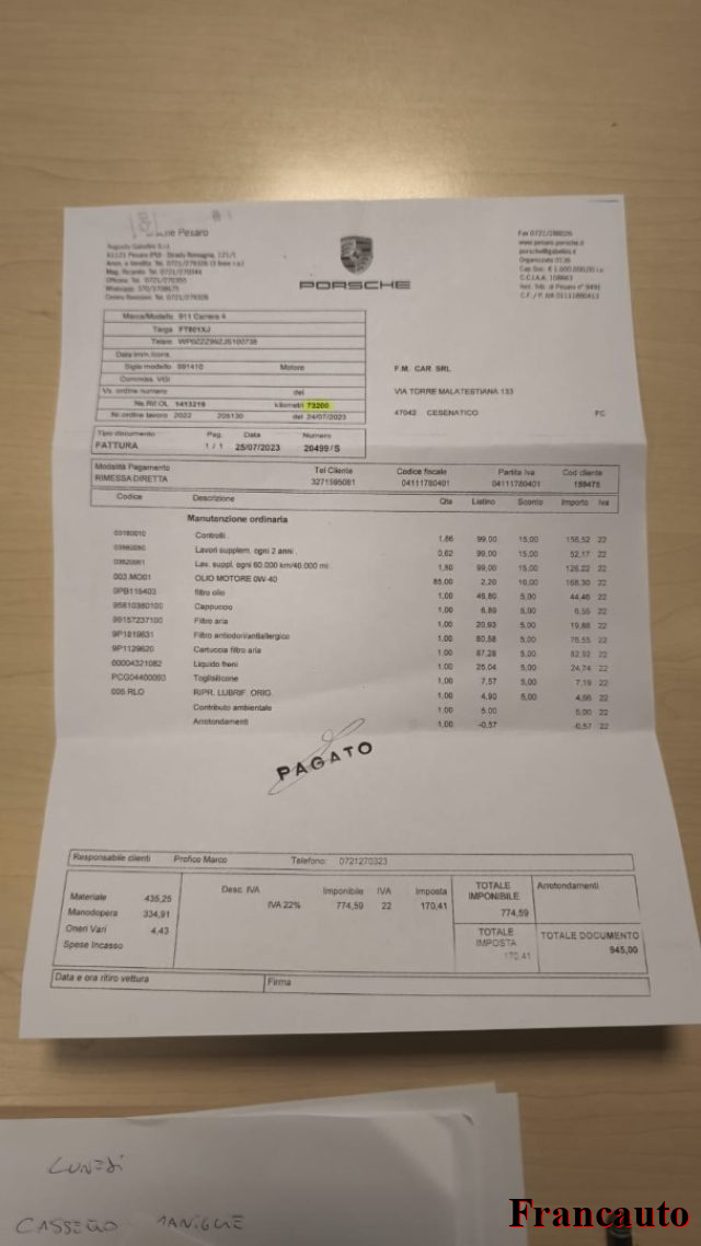 PORSCHE 911 usata, con Fari Xenon