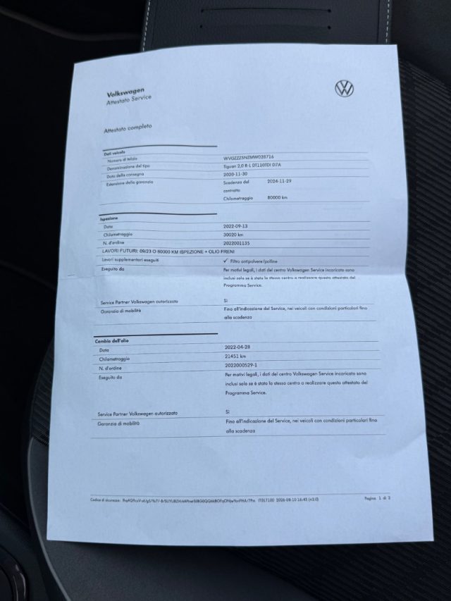 VOLKSWAGEN Tiguan usata, con Adaptive Cruise Control