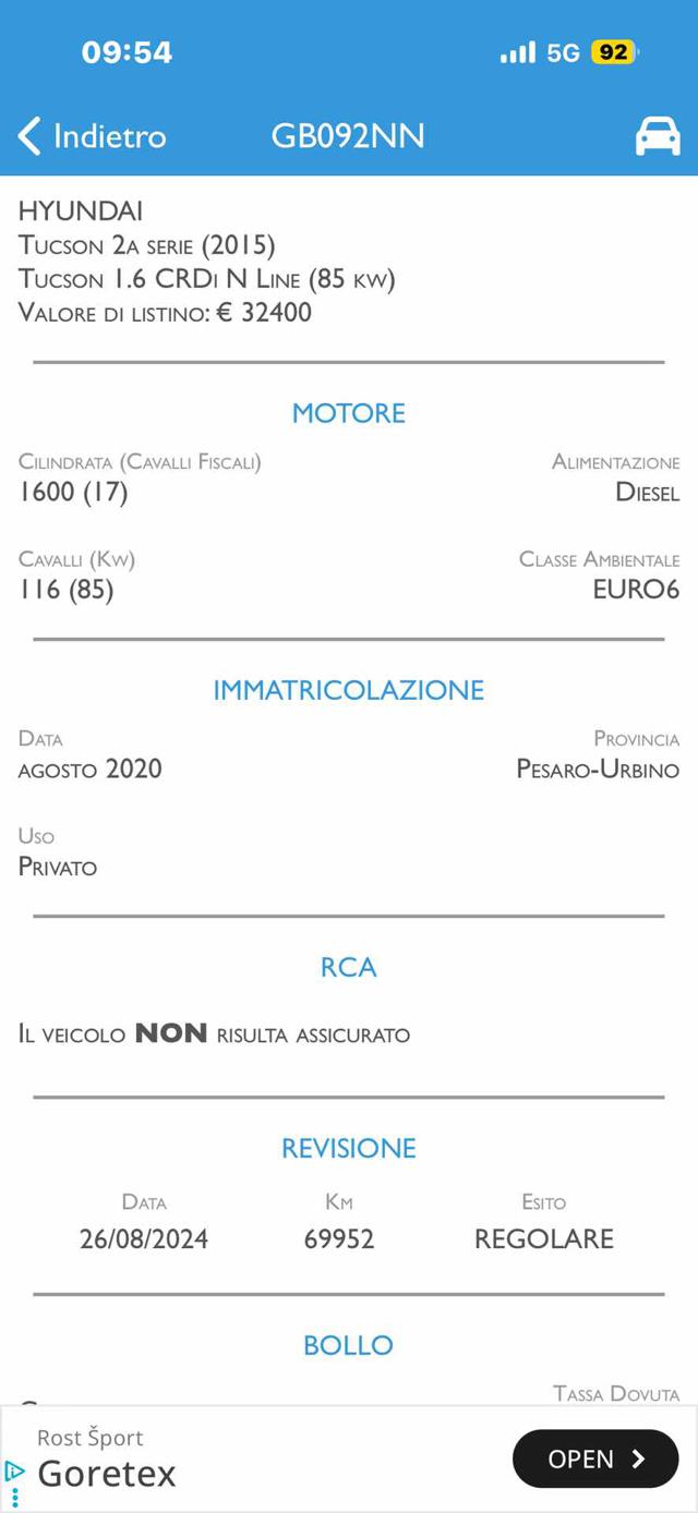 HYUNDAI Tucson usata, con Autoradio