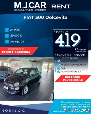FIAT 500 1.0 Hybrid Dolcevita--PLURIMENSILE