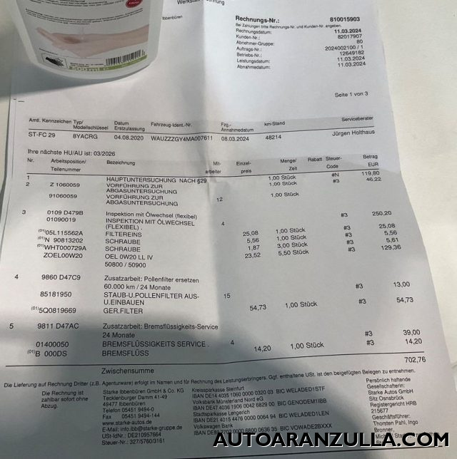 AUDI A3 usata, con MP3