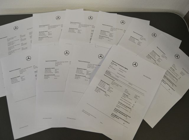 MERCEDES-BENZ B 180 usata, con Cronologia tagliandi