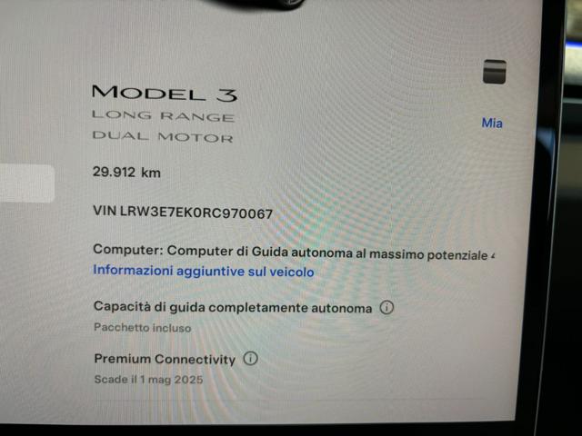TESLA Model 3 usata, con Interni in pelle