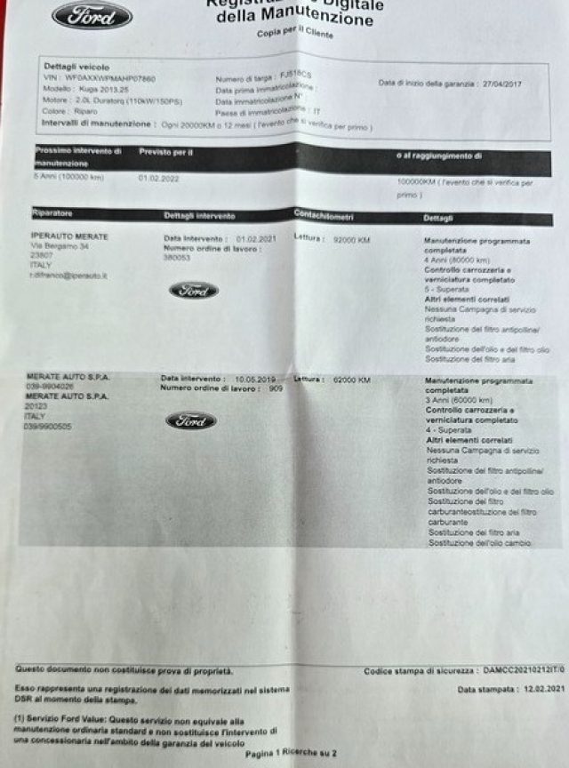 FORD Kuga usata, con Sistema di navigazione