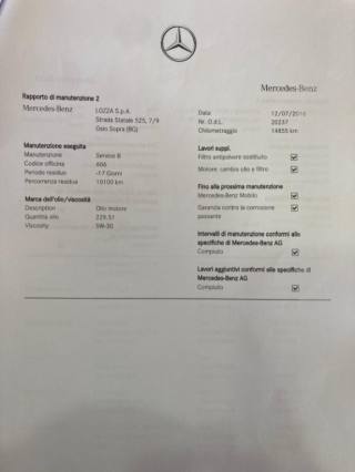 MERCEDES-BENZ CLA 180 usata, con Sensori di parcheggio anteriori