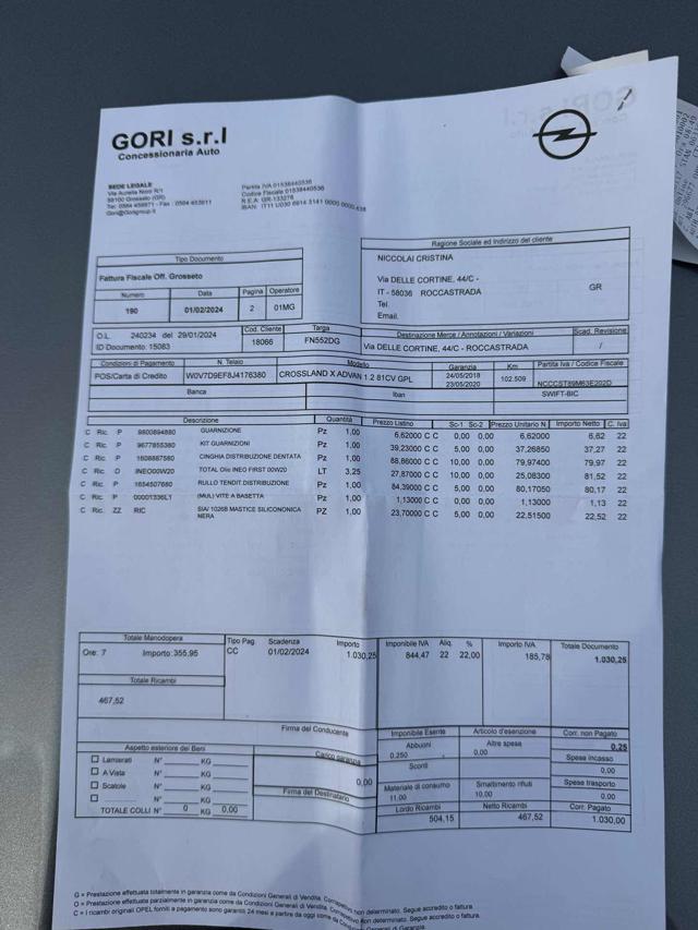 OPEL Crossland X usata 24