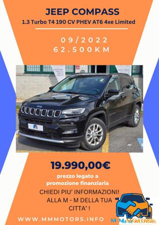 JEEP Compass 1.3 Turbo T4 190 CV PHEV AT6 4xe Limited