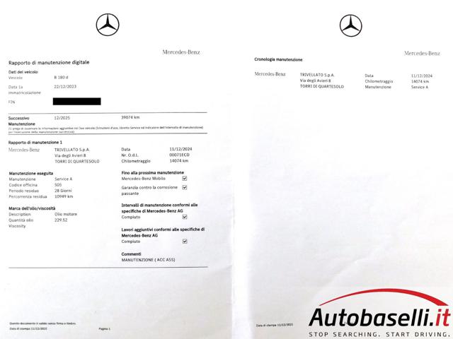 MERCEDES-BENZ B 180 usata 81