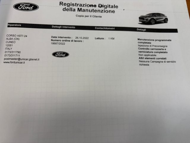 FORD Puma usata, con Bracciolo