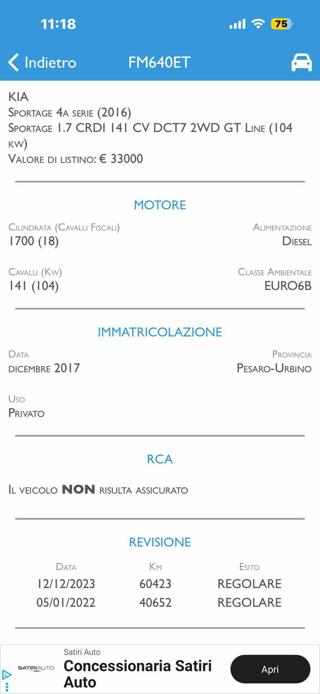 KIA Sportage usata, con Chiusura centralizzata