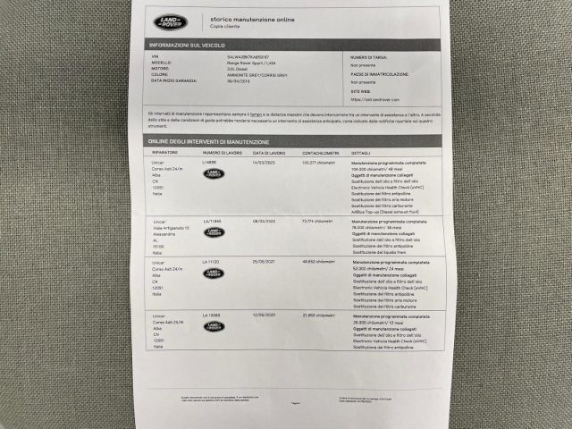 LAND ROVER Range Rover Sport usata, con Touch screen