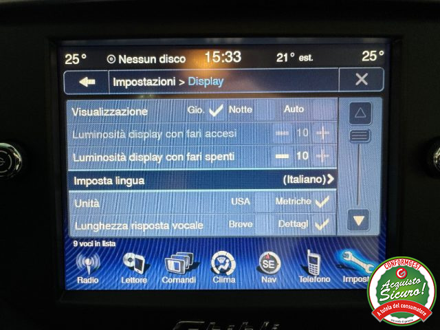 MASERATI Ghibli usata, con Lettore CD