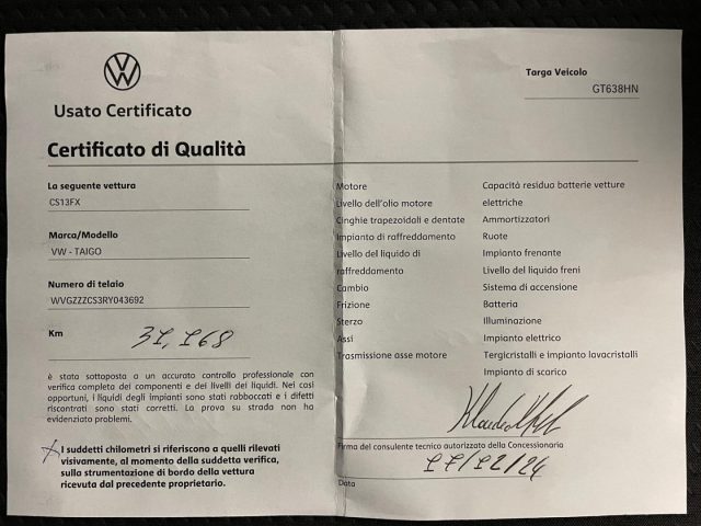 VOLKSWAGEN Taigo usata, con Chiusura centralizzata telecomandata