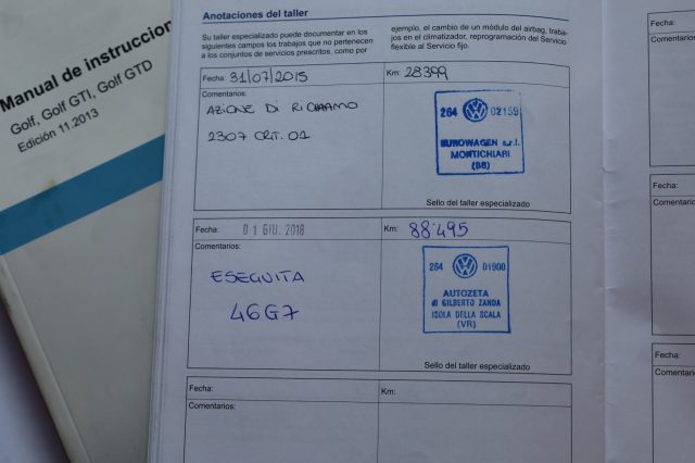 VOLKSWAGEN Golf usata 100