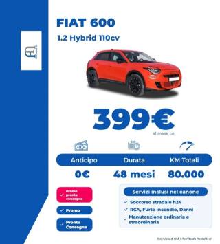 FIAT 600 usata, con Alzacristalli elettrici