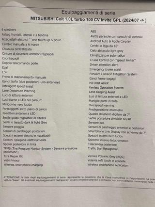 MITSUBISHI Colt usata, con Airbag Passeggero