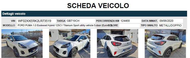 FORD Puma usata, con Luci diurne LED