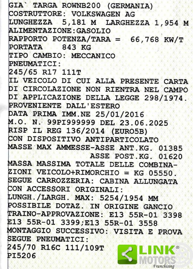 VOLKSWAGEN Amarok usata 42