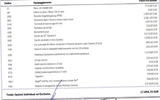 PORSCHE Boxster usata, con Park Distance Control