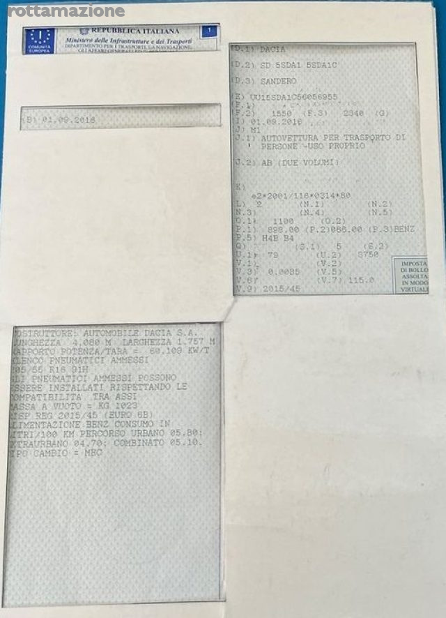 DACIA Sandero usata, con Servosterzo