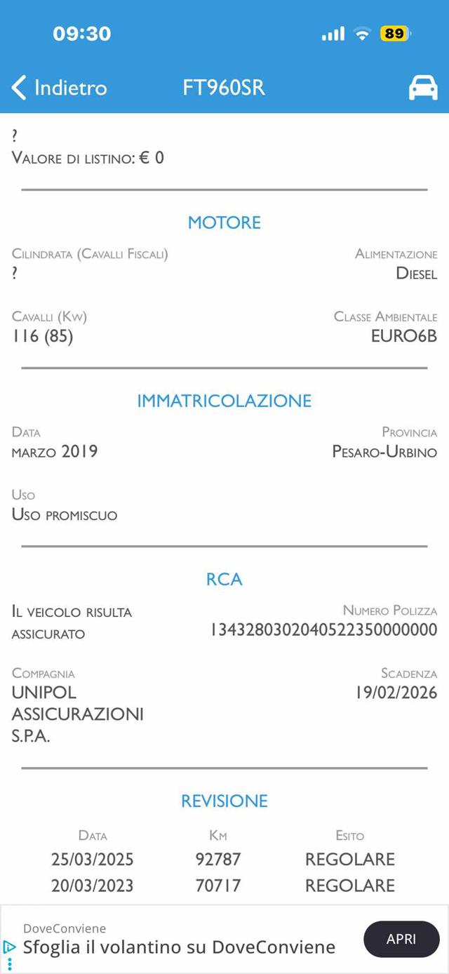 PEUGEOT Expert usata, con Airbag Passeggero