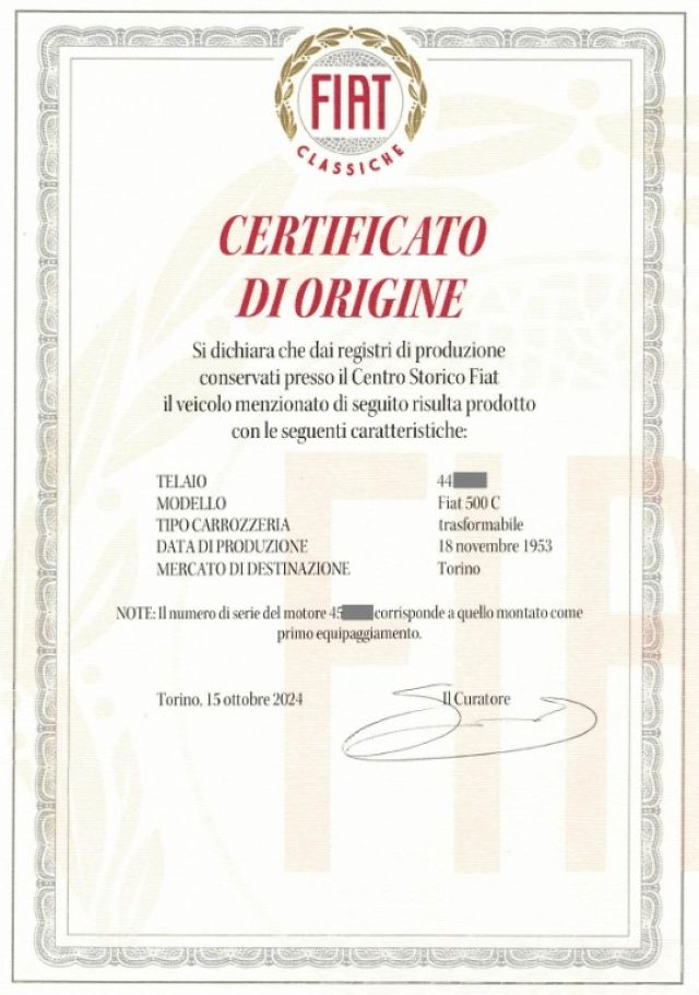 FIAT 500C usata 1