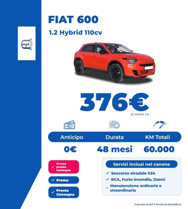 FIAT 600 usata, con Airbag laterali