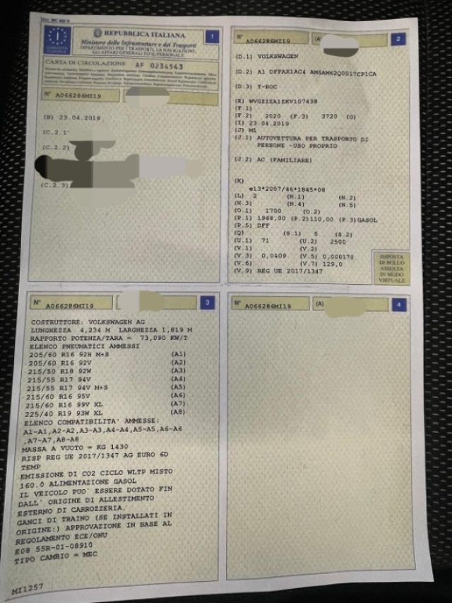 VOLKSWAGEN T-Roc usata, con Chiusura centralizzata