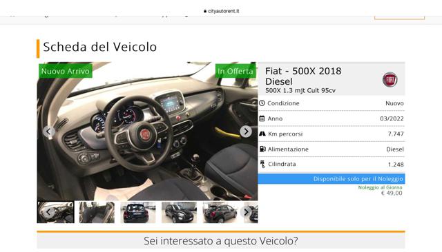 FIAT 500X usata, con Alzacristalli elettrici