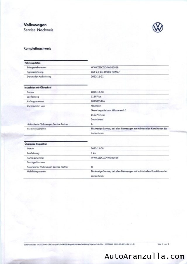 VOLKSWAGEN Golf usata, con Autoradio digitale