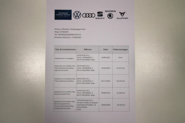 VOLKSWAGEN Golf usata, con Chiusura centralizzata