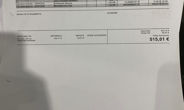 JEEP Compass usata, con Supporto lombare