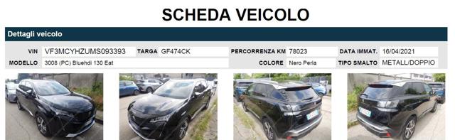 PEUGEOT 3008 usata, con Touch screen