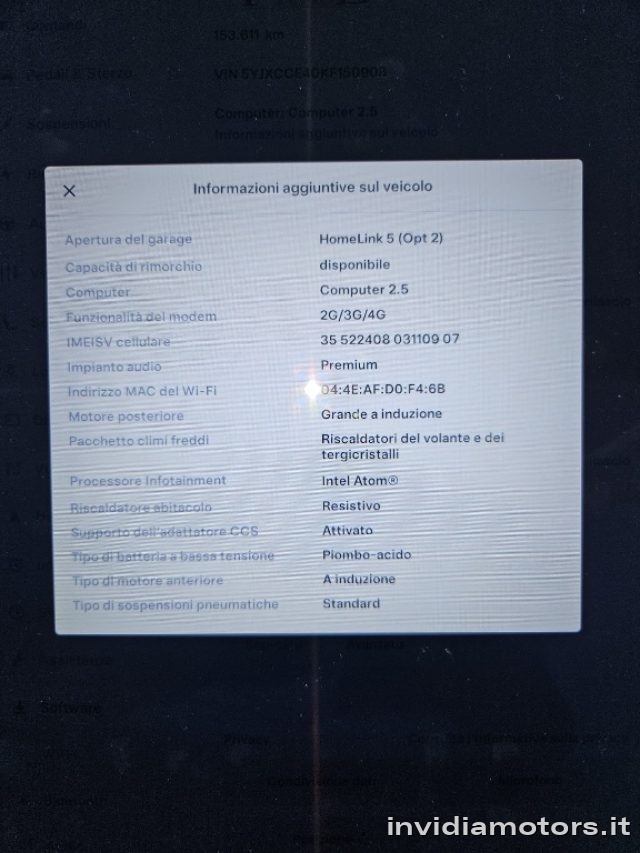 TESLA Model X usata, con Fendinebbia