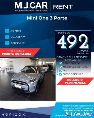 MINI One 3 Porte CAMBIO AUTOMATICO--PLURIMENSILE