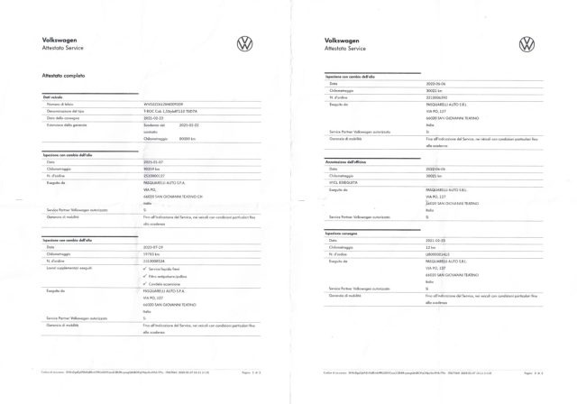 VOLKSWAGEN T-Roc usata, con Cronologia tagliandi