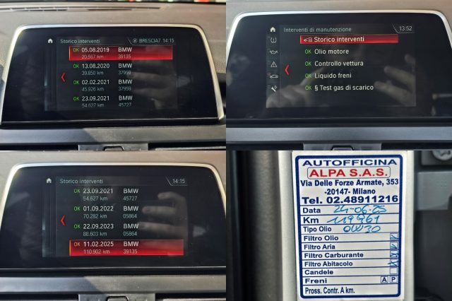 BMW 216 usata, con Fendinebbia