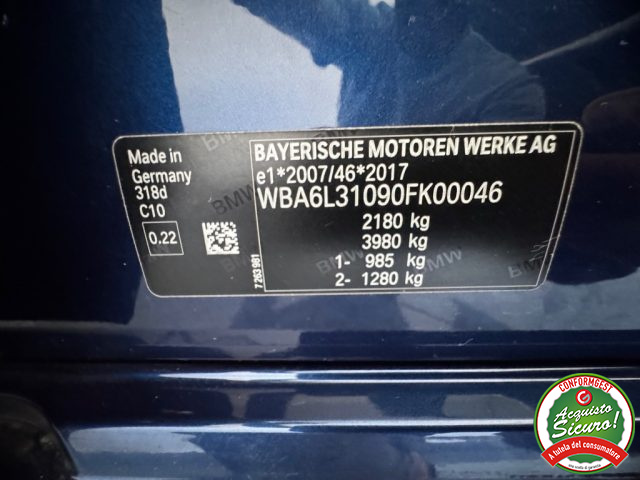 BMW 318 usata, con Portellone posteriore elettrico