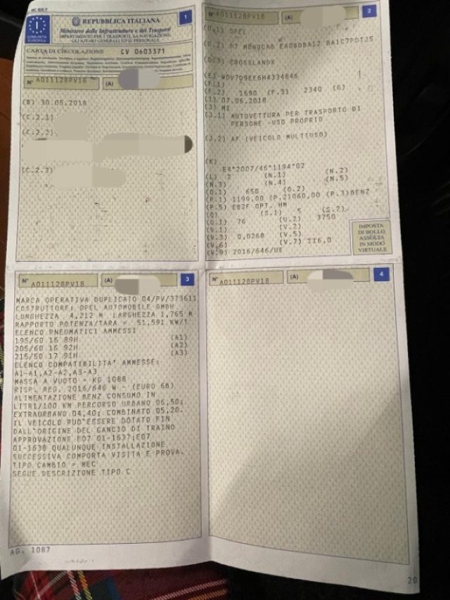 OPEL Crossland X usata, con Airbag