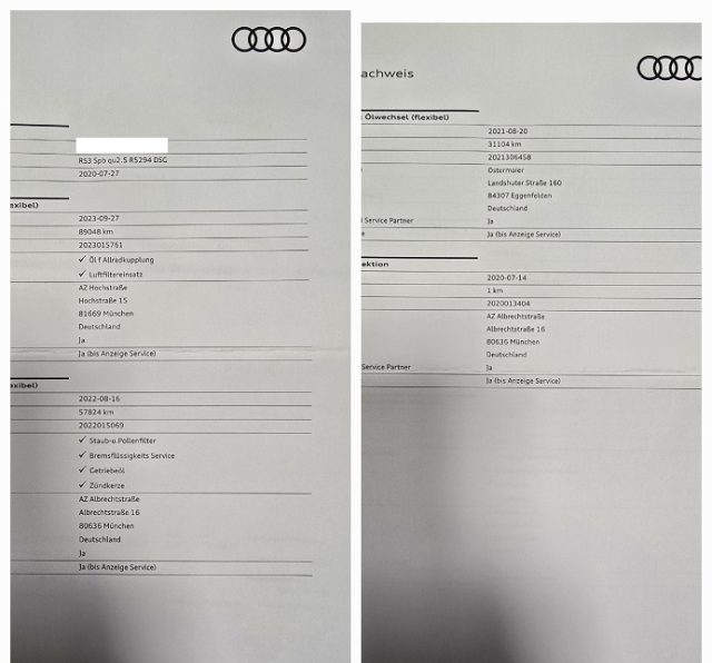 AUDI RS3 usata, con Immobilizzatore elettronico